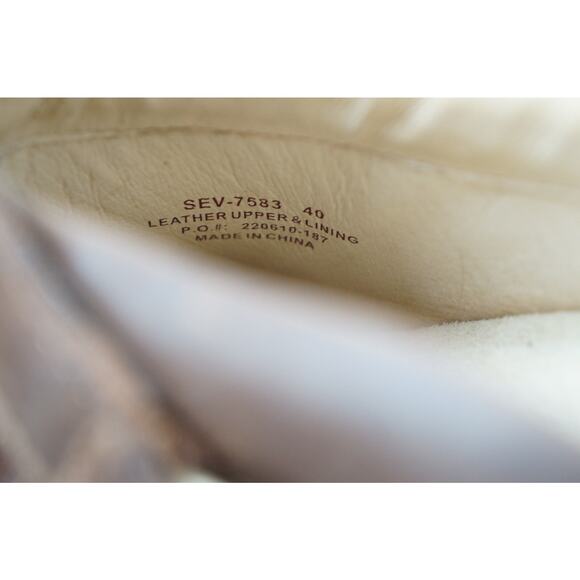 Alegria Leather Adjustable Backstrap Clogs Seville Oiled Brown Size 40 US 9 - Picture 10 of 10